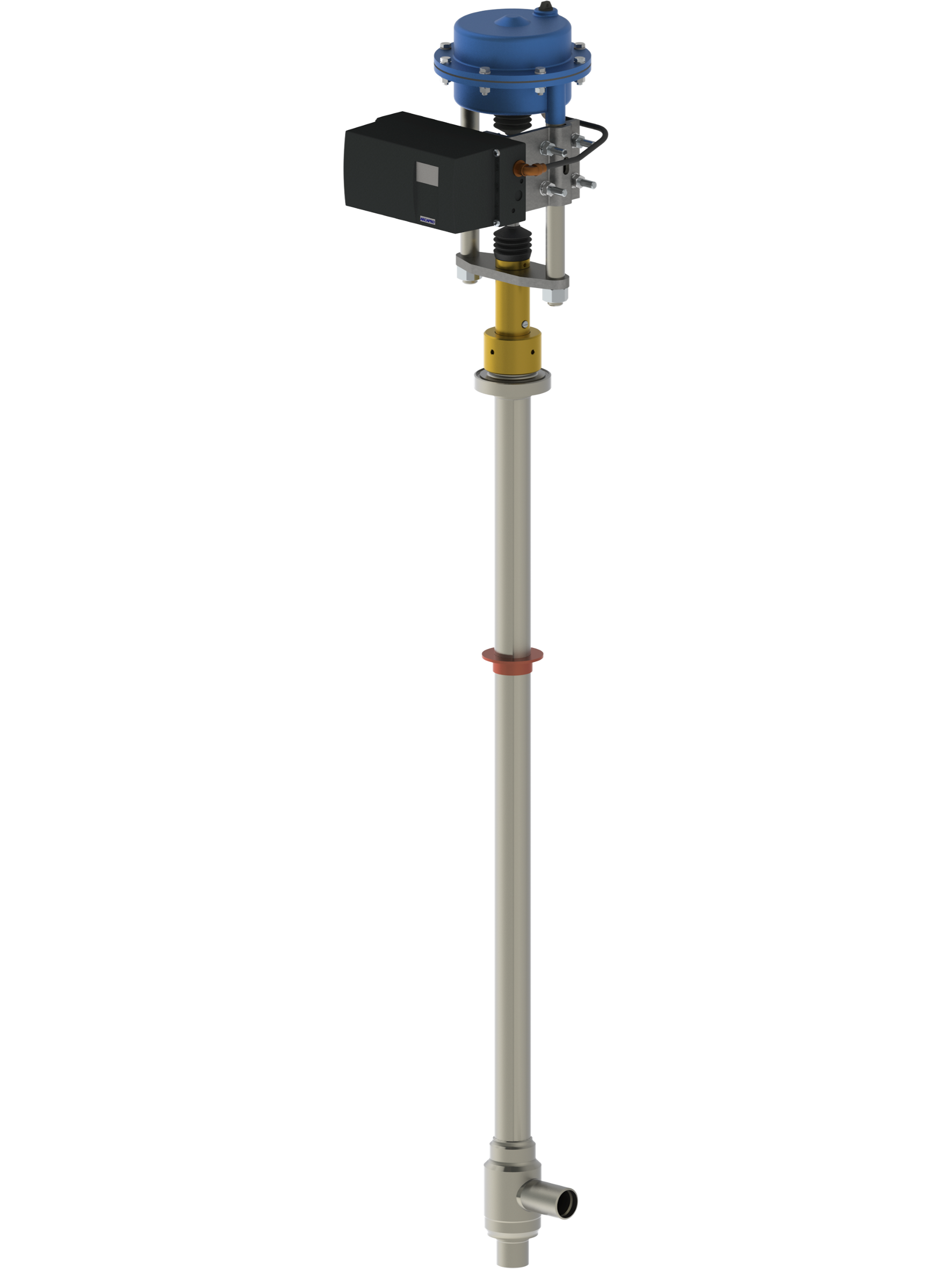 Kryo-Balgventil mit elektro-pneumatischem Antrieb