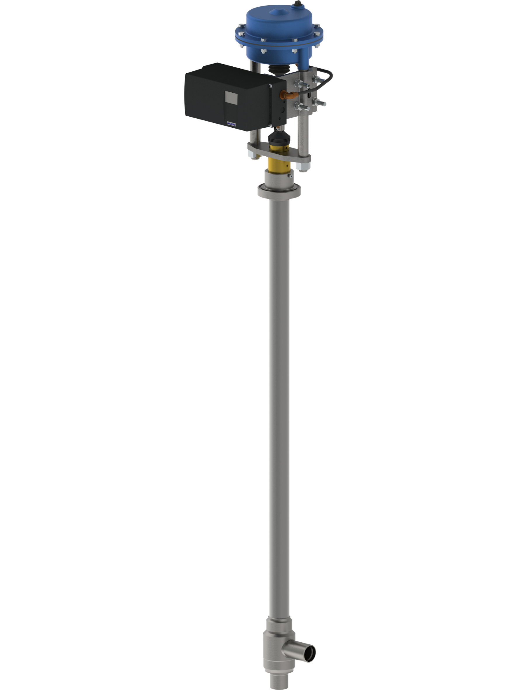 Kryo-Quad-Ringventil mit elektro-pneumatischem Antrieb