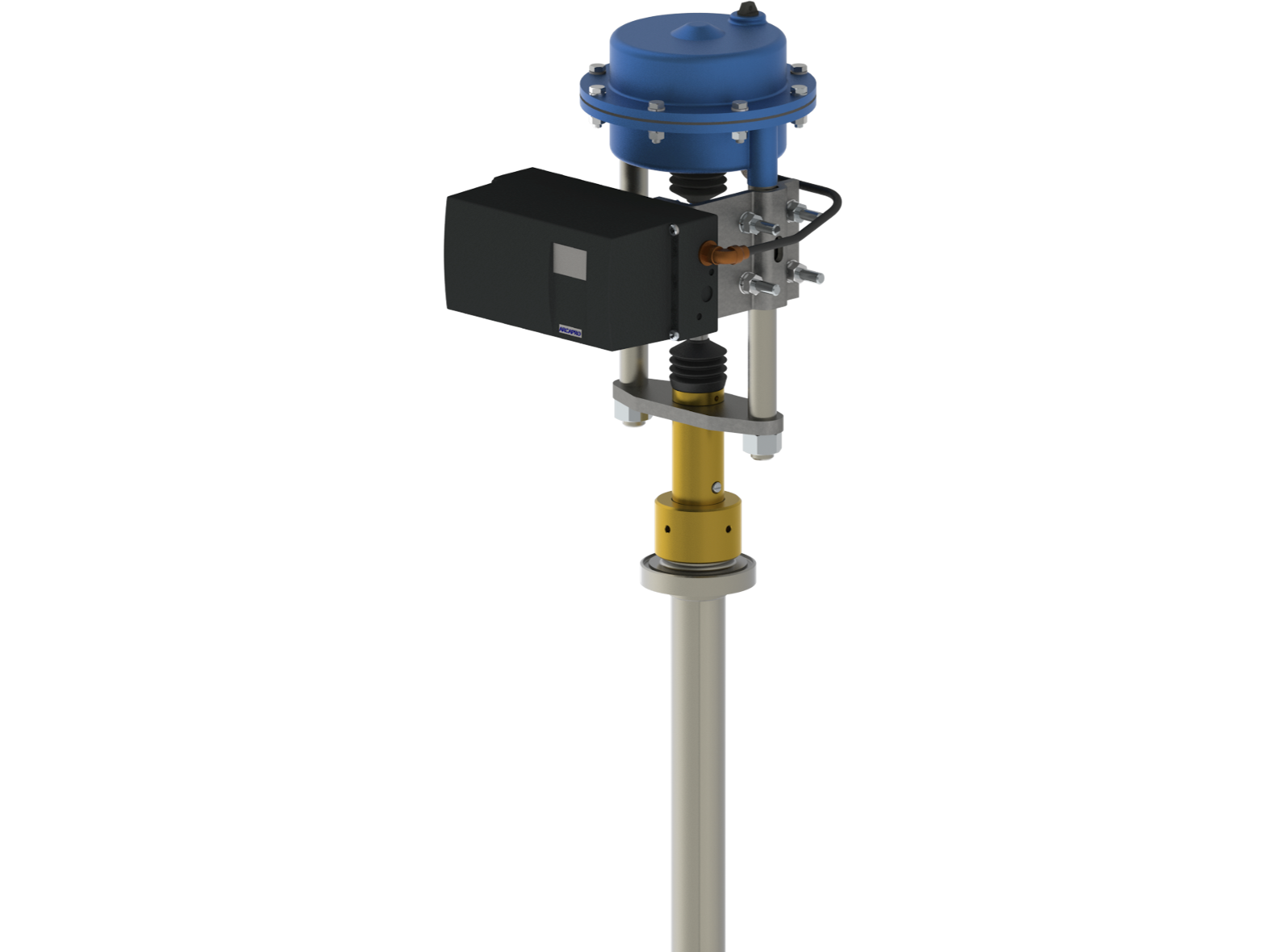 Kryo-Balgventil mit elektro-pneumatischem Antrieb