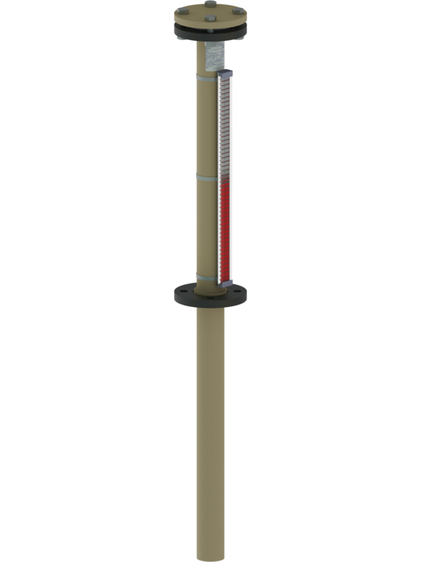 Visuell magnetischer übertank Füllstandsanzeiger