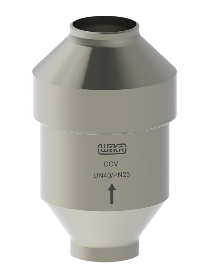 Check valve with welded connections